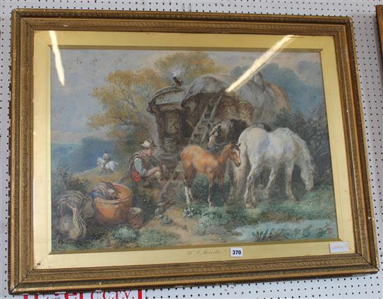 H S Melville watercolour